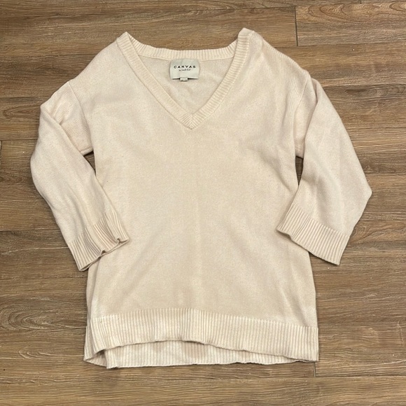 Canvas by Lands End Sweaters - Oversized v-neck knit
